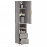 Highboard Grey Sonoma 34.5x34x180 cm Engineered Wood 3198911