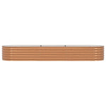 Garden Raised Bed Brown 320 x 80 x 44 cm Steel 42011331