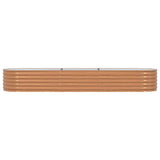 Garden Raised Bed Brown 320 x 80 x 44 cm Steel 42011331