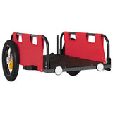 Bike Trailer Red Oxford Fabric and Iron 94160