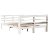 Bed Frame with Headboard without Mattress White 135x190 cm Double 3306844