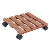 Plant Trolleys 4 pcs Brown 30x30x7,5 cm WPC 3143927