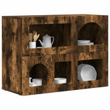 Sideboard Smoked Oak 80.5 x 35 x 59 cm Engineered Wood 891329