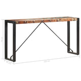 285949 Console Table 150x35x76 cm Solid Reclaimed Wood