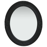 Wall Mirror Baroque Style 50x60 cm Black 320351