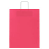 Paper Bags 250 pcs with Handles Pink 32x12x42 cm 4101900