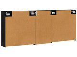 Bathroom Cabinet Set 3 pcs 130 x 14.5 x 70 cm Engineered wood 3403761
