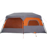 Family Tent 9-Person Grey and Orange Quick Release Waterproof 94300
