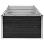 ZNTS Garden Raised Bed Anthracite 240x80x45 cm Galvanised Steel 45727