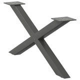 Coffee Table Legs X-Shaped 2 pcs Anthracite 70x cm Steel 4012886