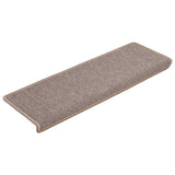 Stair Mats 15 pcs 65x21x4 cm Light Brown Rectangular Edge 134569
