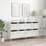 Sideboard White 135x39x73.5 cm Cold-rolled Steel 3307172