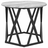 Side Table 2 pcs Grey Sonoma Engineered Wood and Steel 868246
