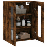 Wall Mounted Cabinet Smoked Oak 69.5x34x90 cm 828497