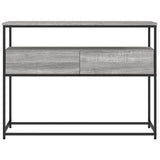 Console Table Grey Sonoma 100x40x75 cm Engineered Wood 834153