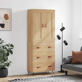 Highboard Sonoma Oak 69.5x34x180 cm Engineered Wood 3199724