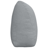 Back Pillow Light Grey 200 x 24 x 50 cm Fabric 42014586