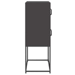 ZNTS Highboard Black 68x39x107 cm Steel 853344