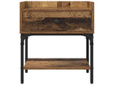 Bedside Table 2 pcs Old Wood 40 x 29 x 60 cm Engineered Wood 881827
