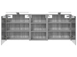 Bathroom Cabinet Set 3 pcs 116 x 16 x 62.5 cm Engineered wood 3403821