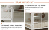 White three-tier reinforced iron high-low bed with three-person metal frame, space-saving bunk bed W3987P434166