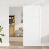 Sliding Door ORKDAL White 93 x 211 cm Solid Pine Wood 3333405