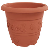 Plant Pots 24 pcs Brick Red 30 x 25 cm Plastic 3403282
