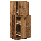 Apothecary Cabinet Old Wood 40x41x118 cm Engineered Wood 855203