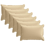 Throw Pillow 6 pcs HOUTEN Beige 40 x 60 cm Polyester 933355