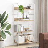 4-Layer Book Shelf Oak 60x27.6x124.5 cm Engineered Wood 288225