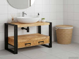 Vanity Cabinet Brown 71 x 33 x 58 cm Solid Mango Wood 4102769
