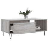 Coffee Table Grey Sonoma 90x50x36.5 cm Engineered Wood 830570