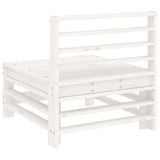 Garden Middle Sofas 2 pcs White Solid Wood Pine 825640