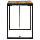 Dining Table 120x55x76 cm Solid Rough Wood Mango 4005811