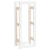 Firewood Rack White 41x25x100 cm Solid Wood Pine 822408