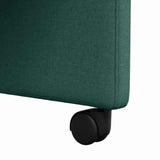 Dining Chairs with Wheels 2 pcs Dark green 57 x 67 x 95 cm 42017852