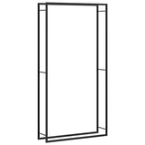 Firewood Rack Matt Black 110x28x214 cm Steel 350311