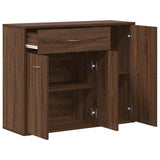 Sideboard Brown Oak 88x30x70 cm Engineered Wood 815368