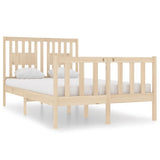 Bed Frame without Mattress 120x190 cm Small Double Solid Wood 3104098