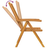 Garden Bistro Set Brown Solid acacia wood 3154120