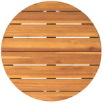 ZNTS Garden Side Table Round Ø55x60 cm Solid Wood Acacia 4108132