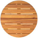 ZNTS Garden Side Table Round Ø55x60 cm Solid Wood Acacia 4108132
