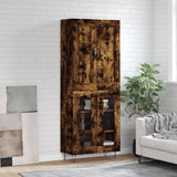 Highboard Smoked Oak 69,5x34x180 cm Engineered Wood 3199654