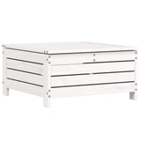 5 Piece Garden Sofa Set White Solid Wood Pine 3250497