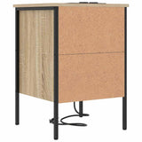 Bedside Cabinet Sonoma Oak 42 x 41 x 61 cm Engineered Wood 859482