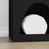 Sideboard Black 40 x 35 x 100.5 cm Engineered Wood 891305