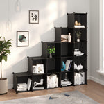 ZNTS Storage Cube Organiser with 15 Cubes Black PP 340545