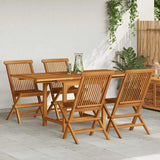 Garden Dining Set Warm Brown Teak wood Medium to Large Extendable 3059593