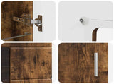 Sideboard FLORIN Smoked Oak 55.5 x 29 x 100 cm Engineered Wood 880256