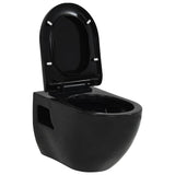 Wall-Hung Toilet Ceramic Black 143023